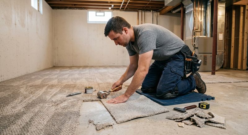 Basement Carpet Repair in Littleton, CO