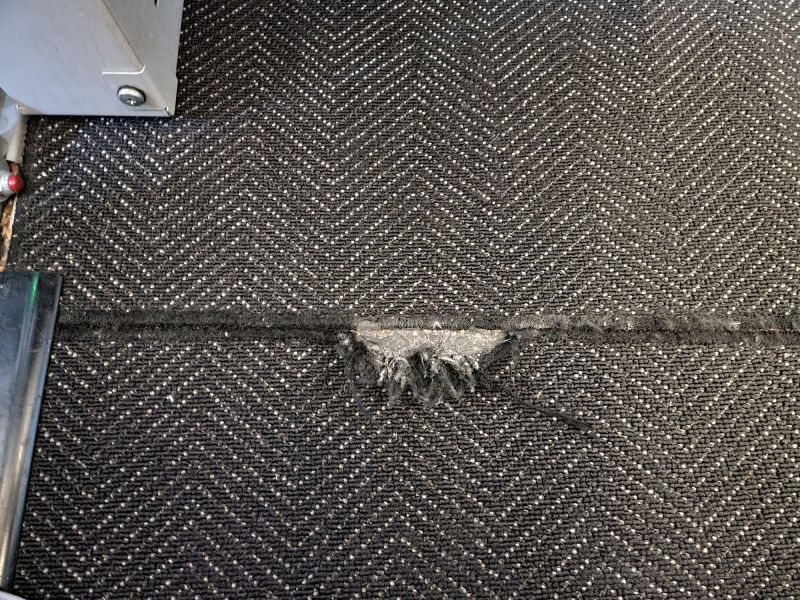 Inside View of Carpet Repair